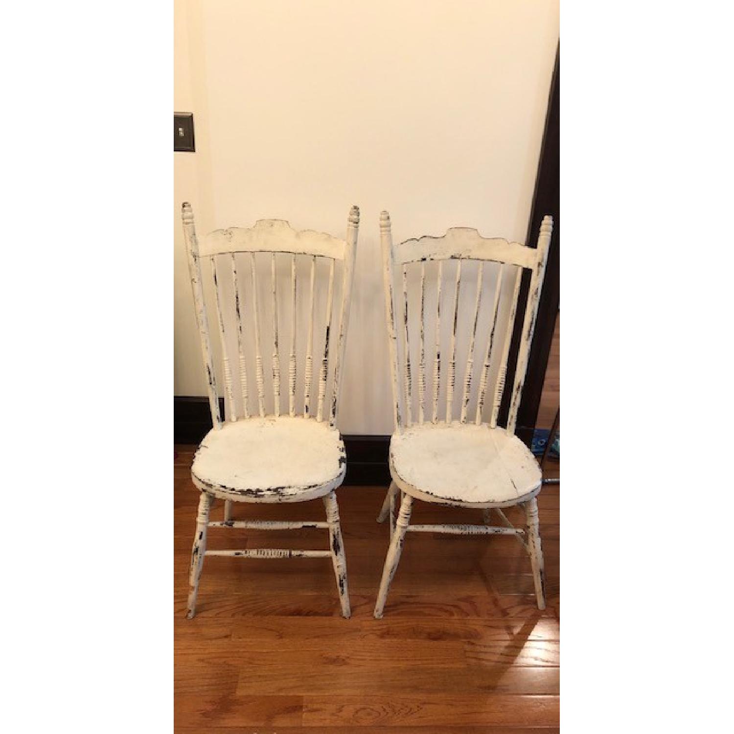 Shabby Chic Round Dining Table w/ 2 Chairs - image-3