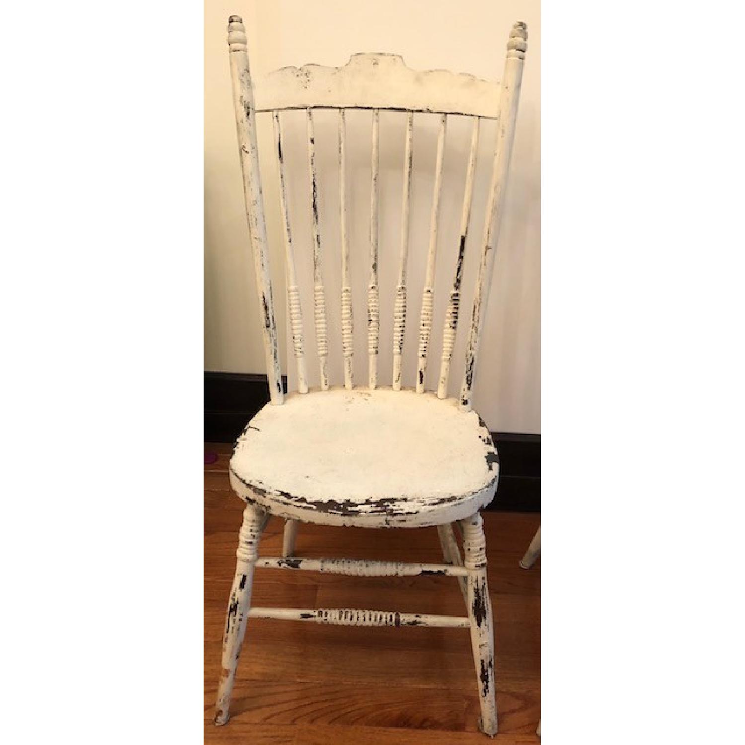 Shabby Chic Round Dining Table w/ 2 Chairs - image-4