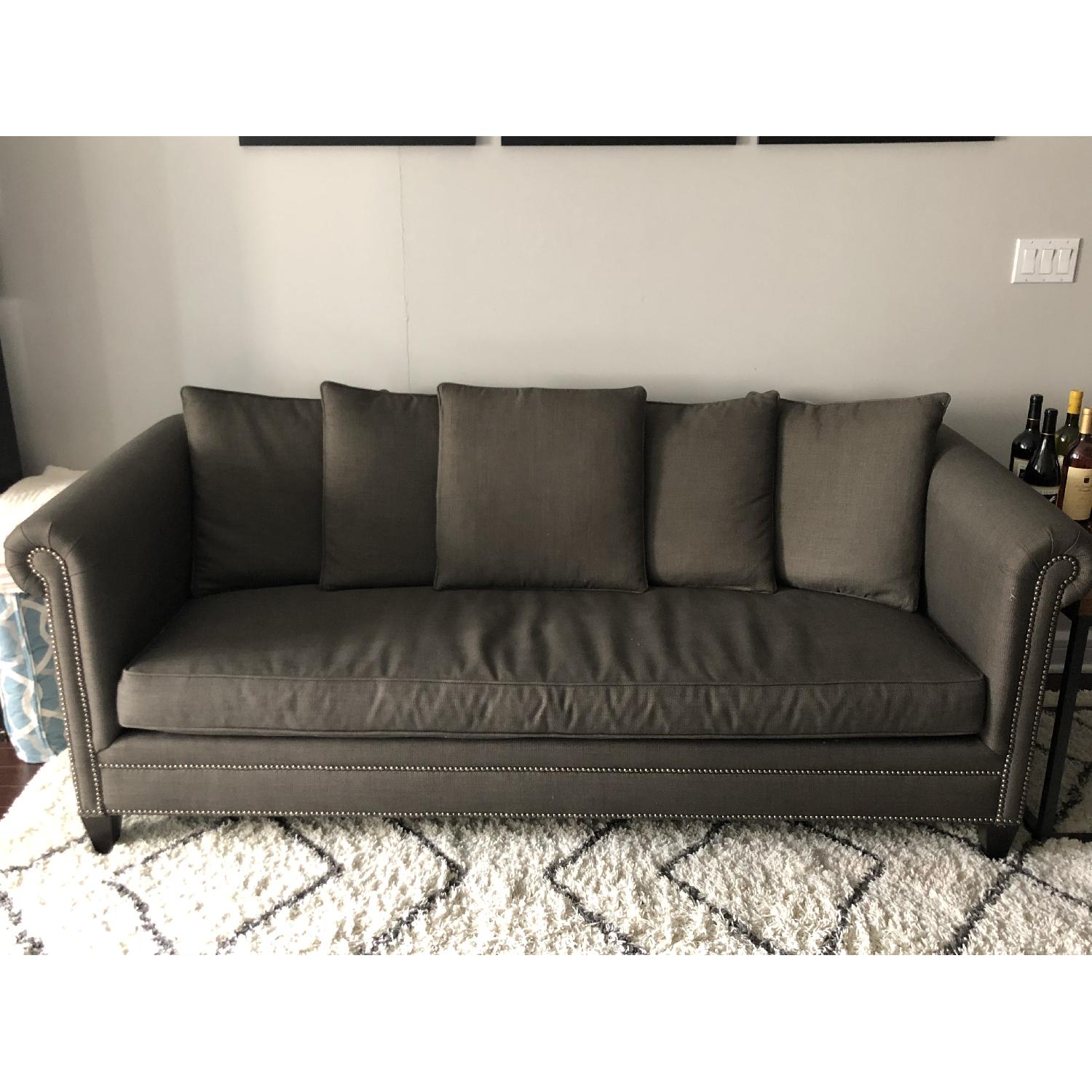 Crate & Barrel Durham Pillow Back Sofa - image-1