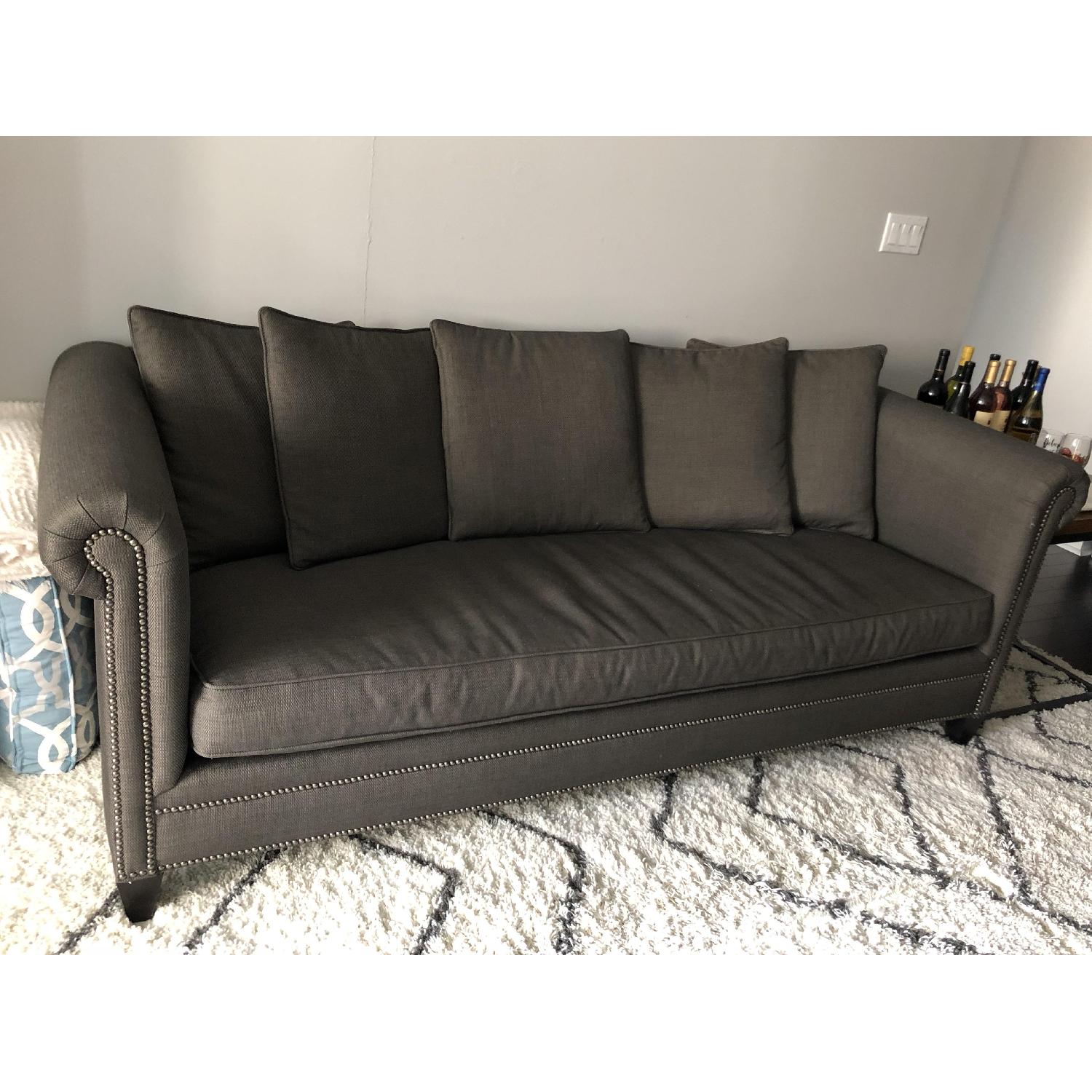 Crate & Barrel Durham Pillow Back Sofa - image-2