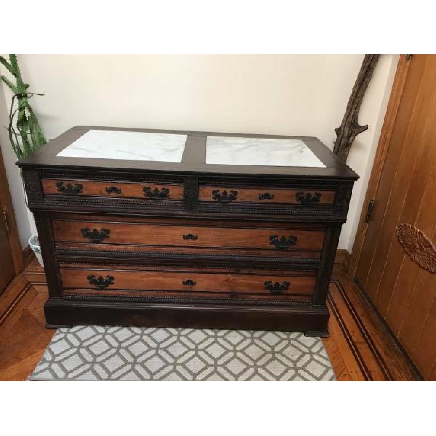 Antique Chest Of Drawers/Sideboard/Dresser - image-1