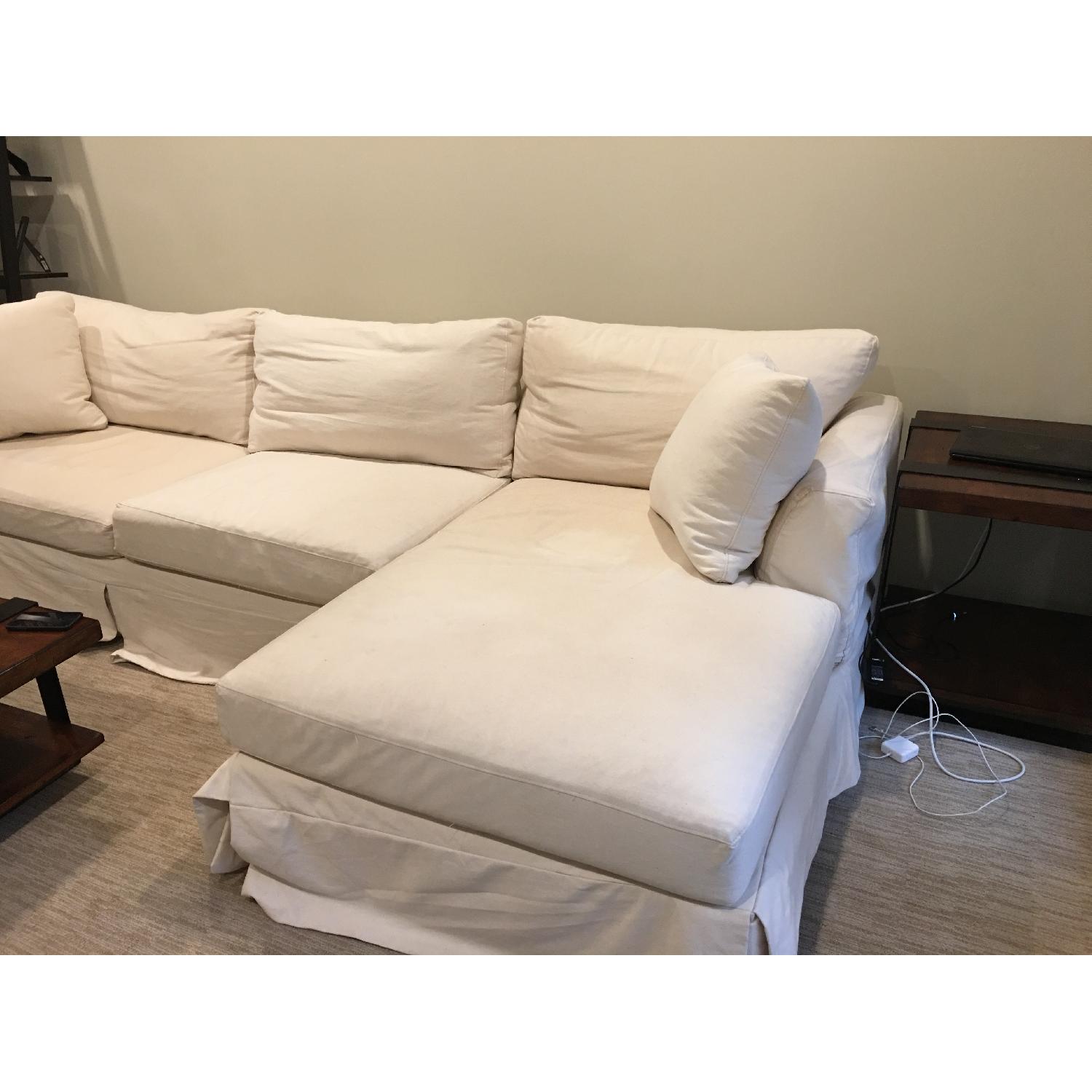 Klaussner Bentley Slipcover Sectional Sofa w/ Chaise - image-2