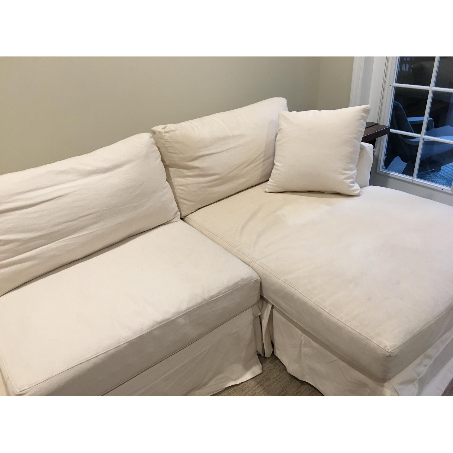 Klaussner Bentley Slipcover Sectional Sofa w/ Chaise - image-3