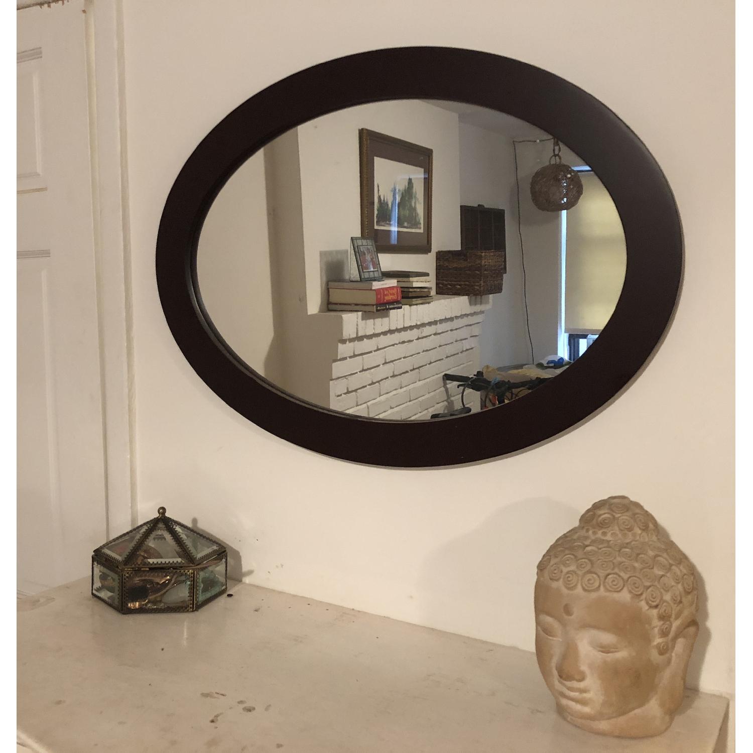 Espresso Oval Mirror - image-2
