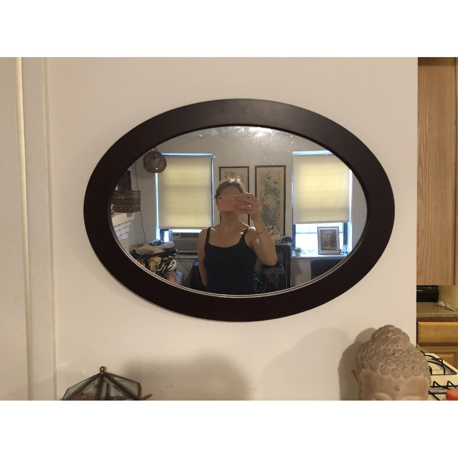 Espresso Oval Mirror - image-3