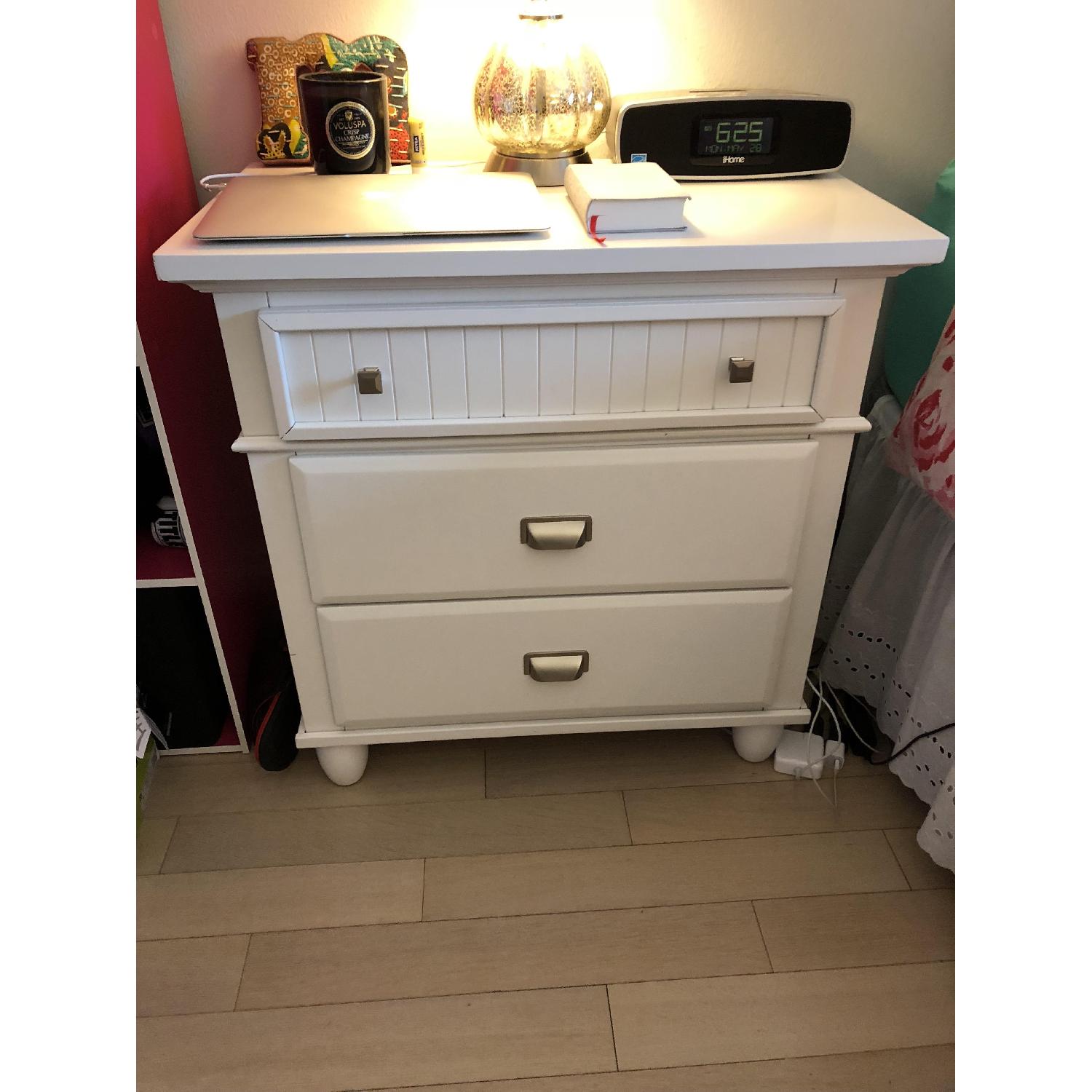 Bob's Spencer White Nightstand - image-1