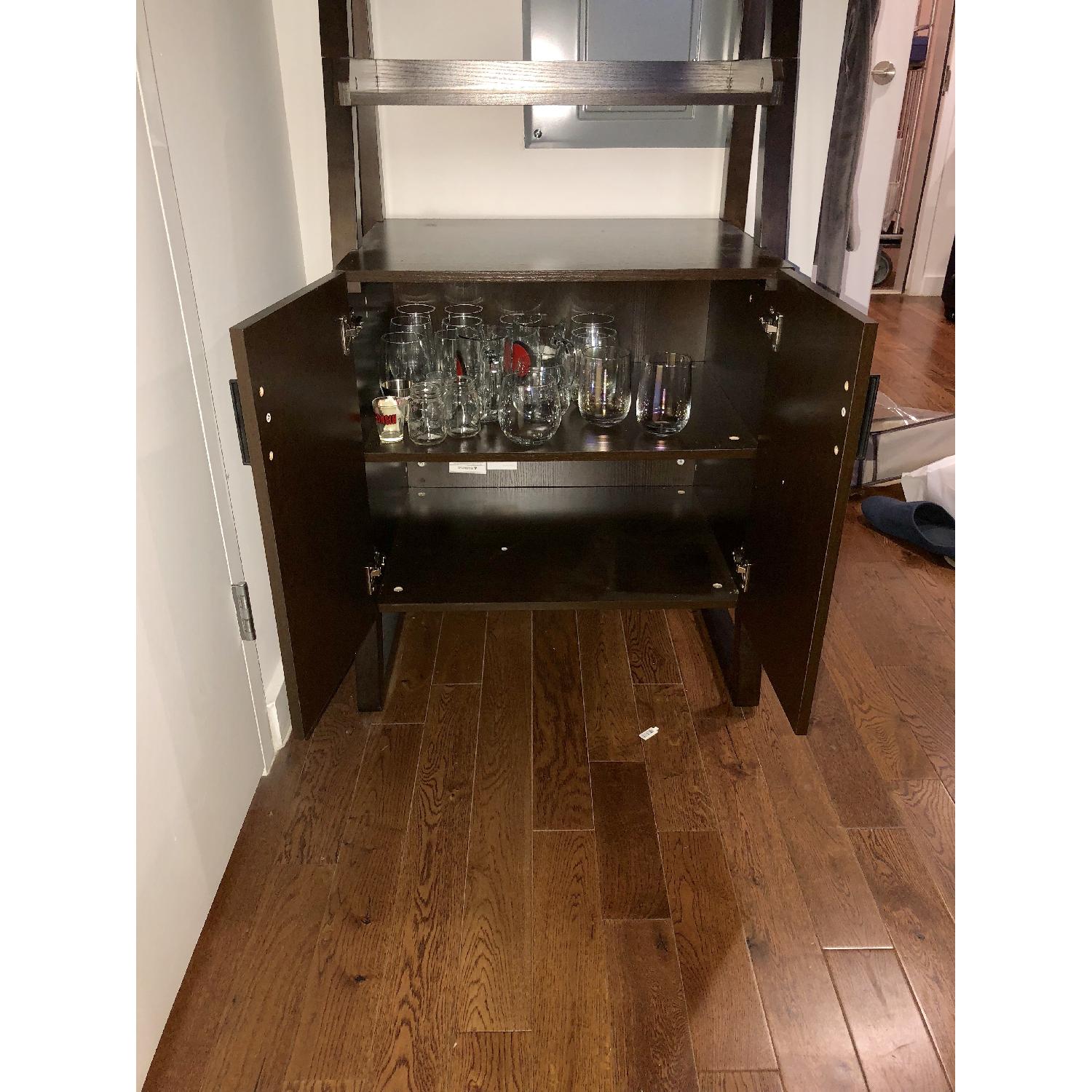 The Container Store Encore Leaning Bookshelf w/ Cabinet - image-2