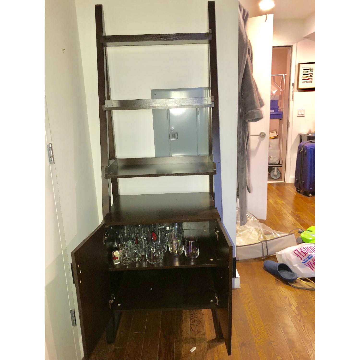 The Container Store Encore Leaning Bookshelf w/ Cabinet - image-3