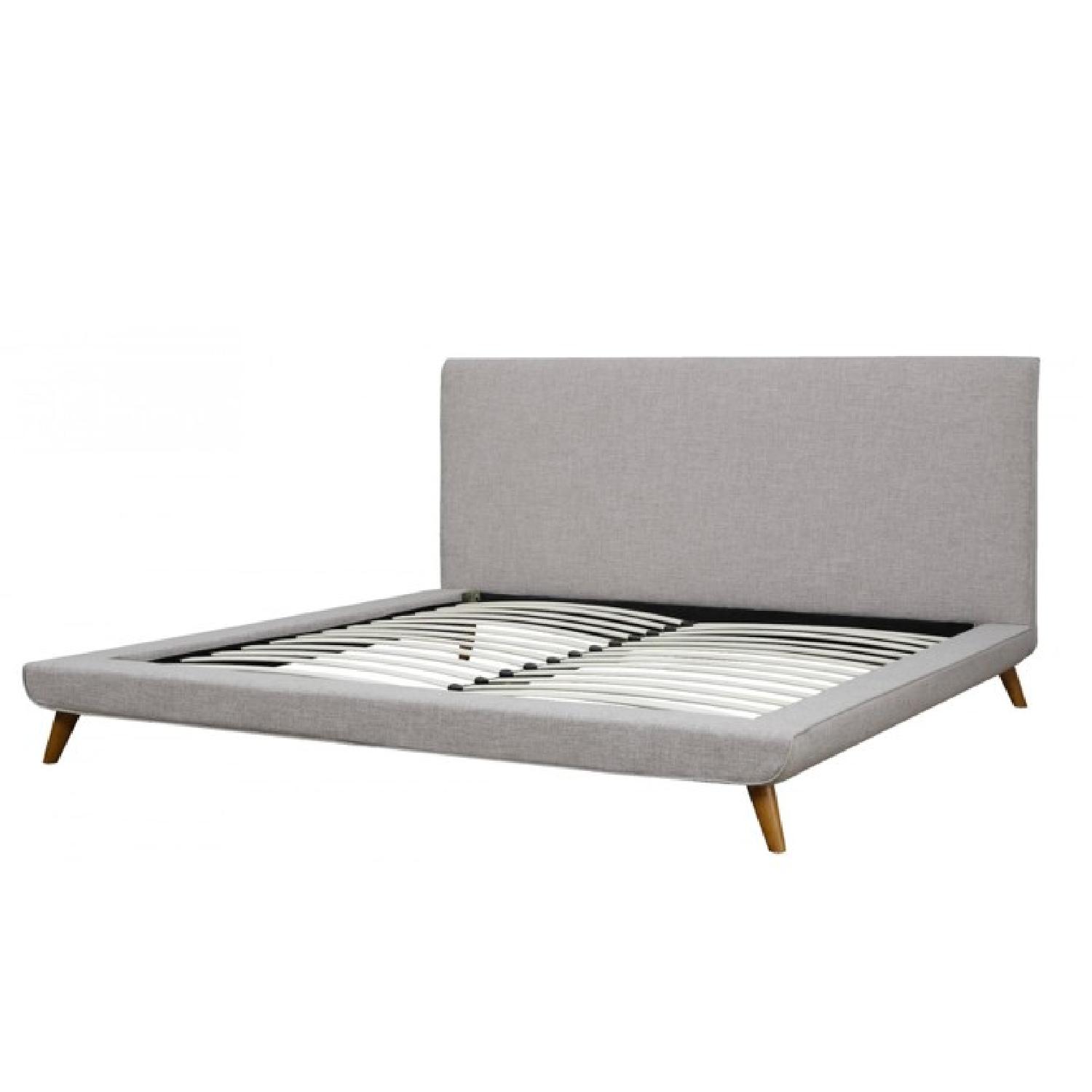Mercury Row Queen Mid Century Modern Upholstered Bed Frame - image-1