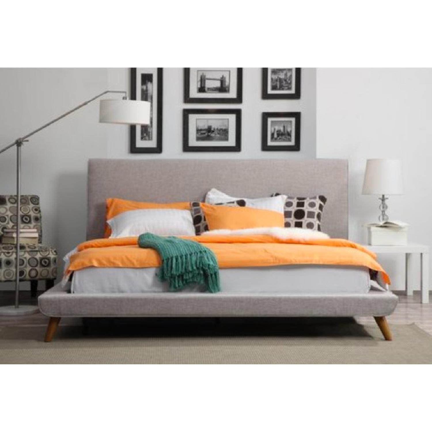 Mercury Row Queen Mid Century Modern Upholstered Bed Frame - image-2