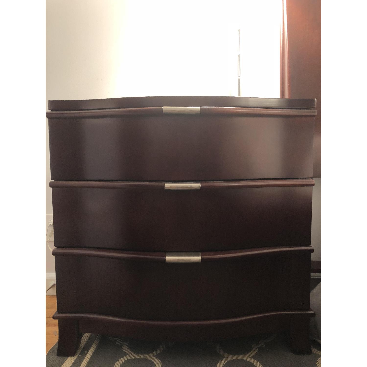 Contemporary Dark Wood Nightstands - image-2