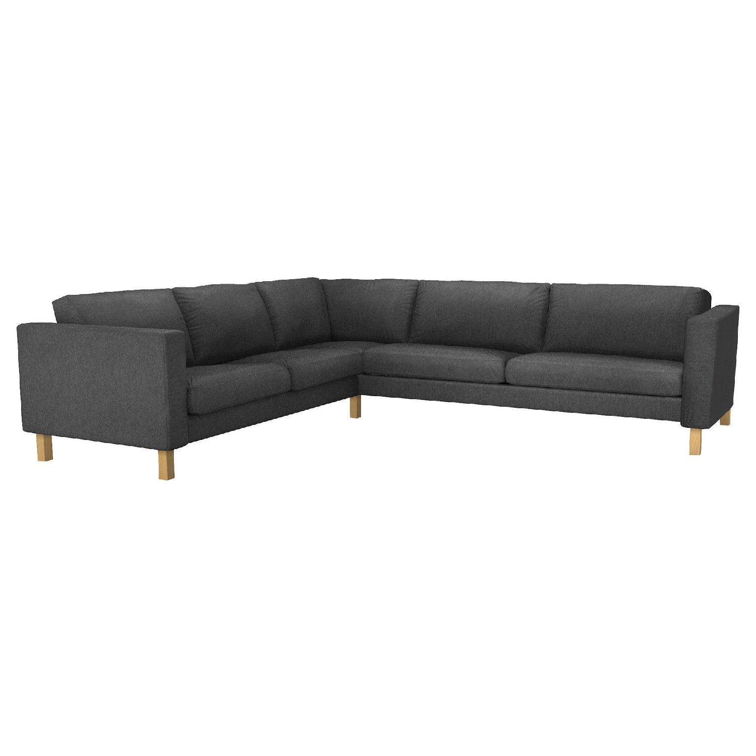 Ikea Karlstad Corner Sectional Sofa AptDeco