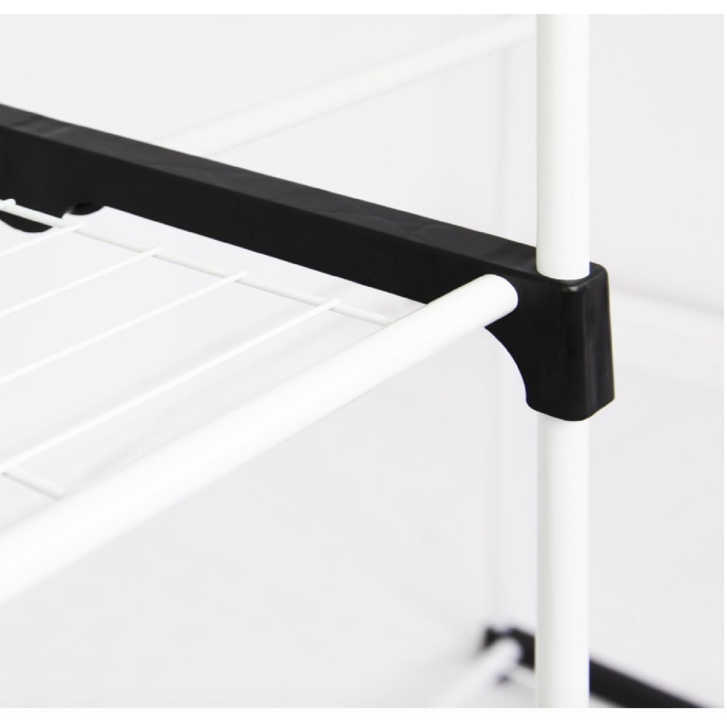 AmazonBasics Double Rod Freestanding Closet in White AptDeco