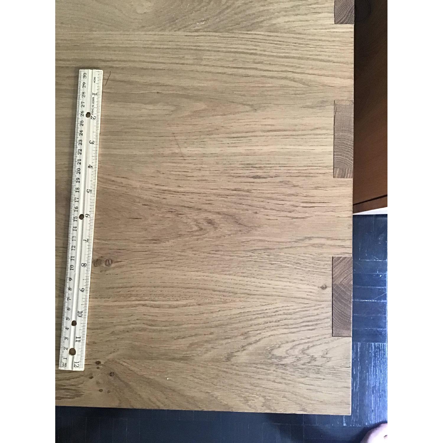 Crate & Barrel Oak Wood Modern Desk - image-4