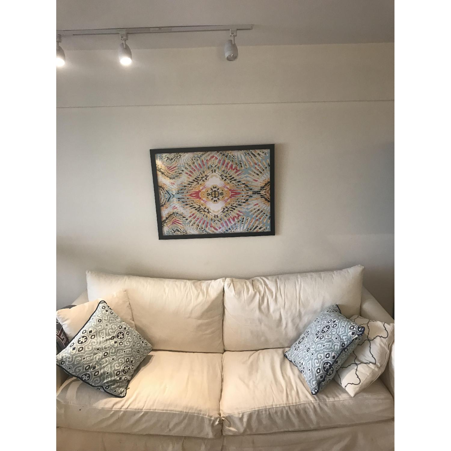 Crate & Barrel Willow Modern Slipcovered Queen Sleeper Sofa AptDeco