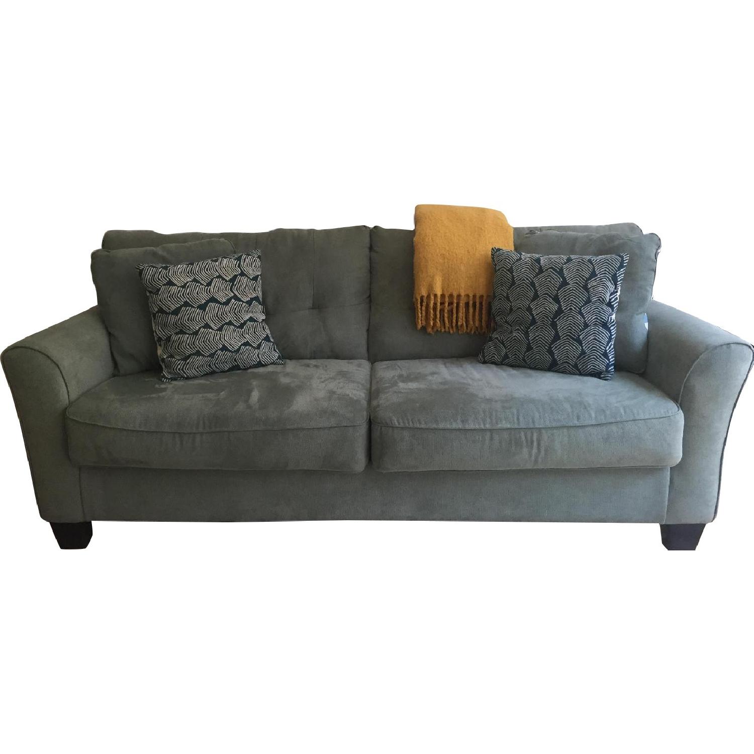Ashley Sage Green Sofa - image-0