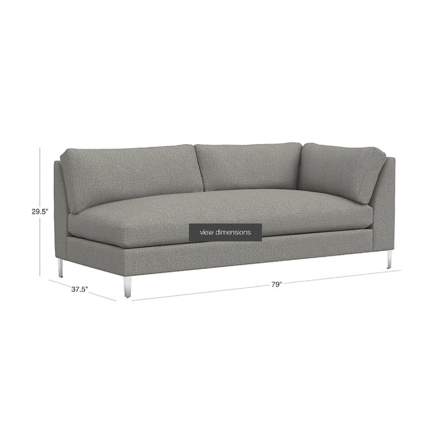 CB2 Decker Grey Sofa - image-3