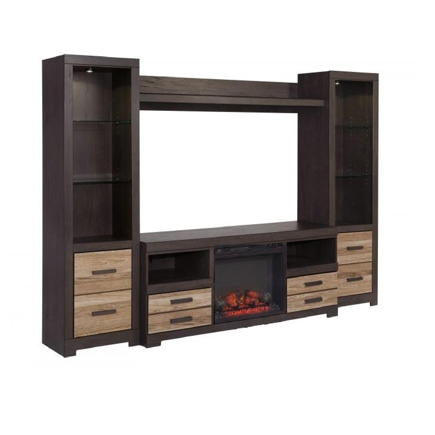 Ashley Harlinton 4 Piece Entertainment Center w/ Fireplace - image-0