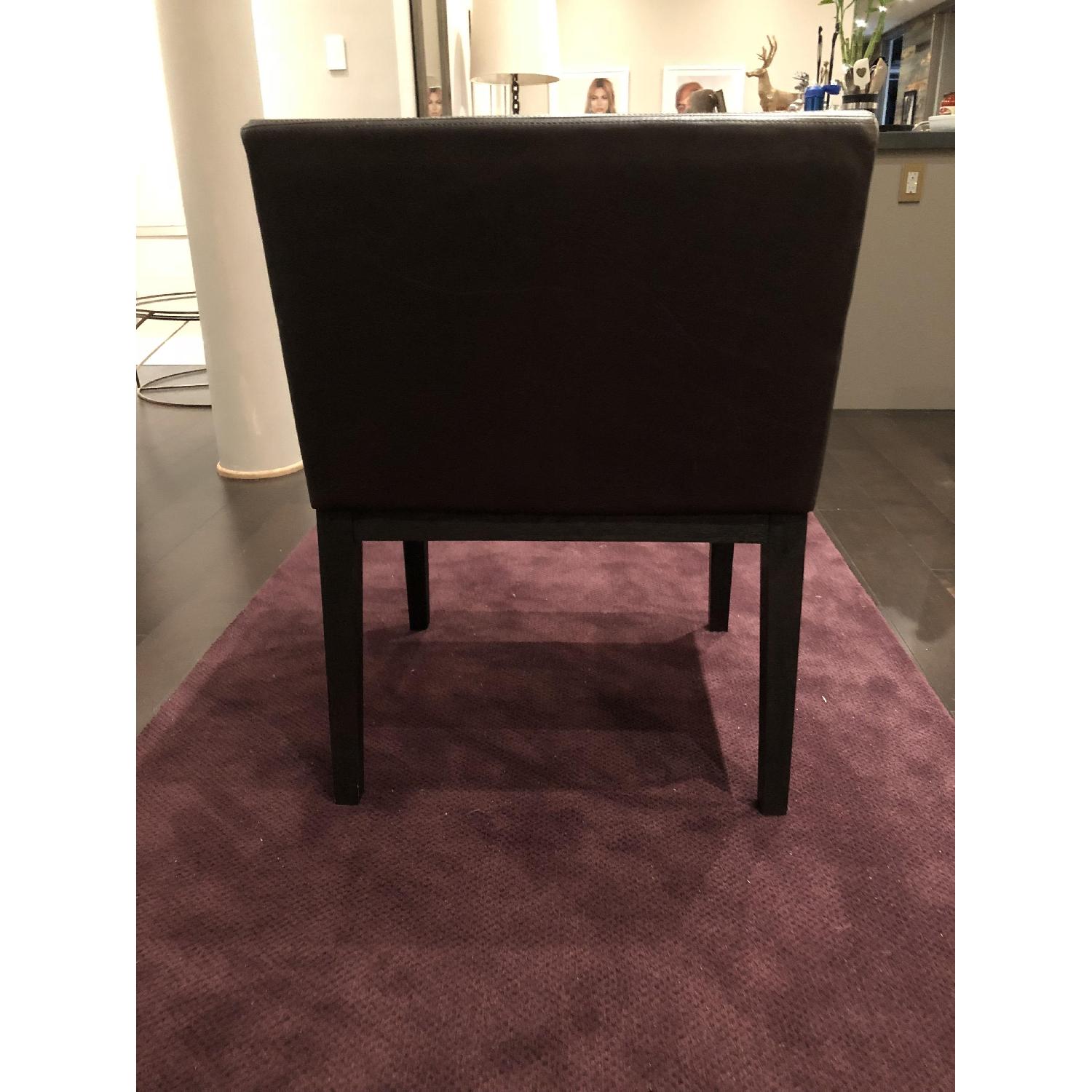 Restoration Hardware Morgan Track Arm Leather Armchairs - image-3