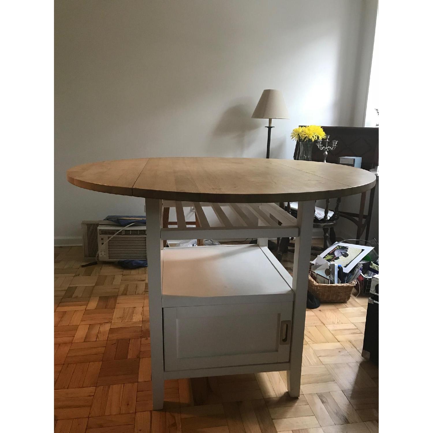 West Elm Counter Height Dropleaf Table - AptDeco