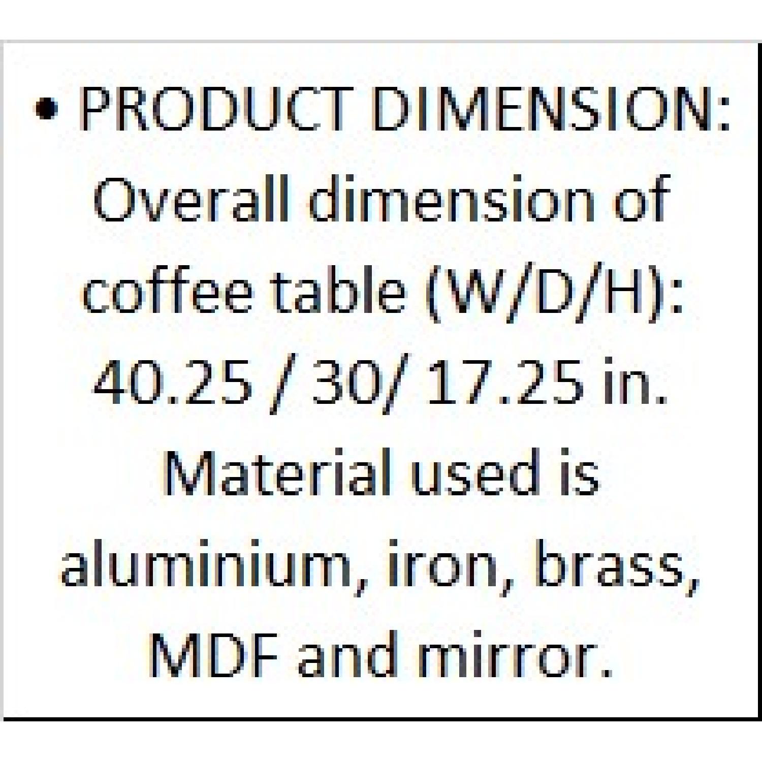 Designe Gallerie Cakra Mirror Coffee/Center Tables - image-4