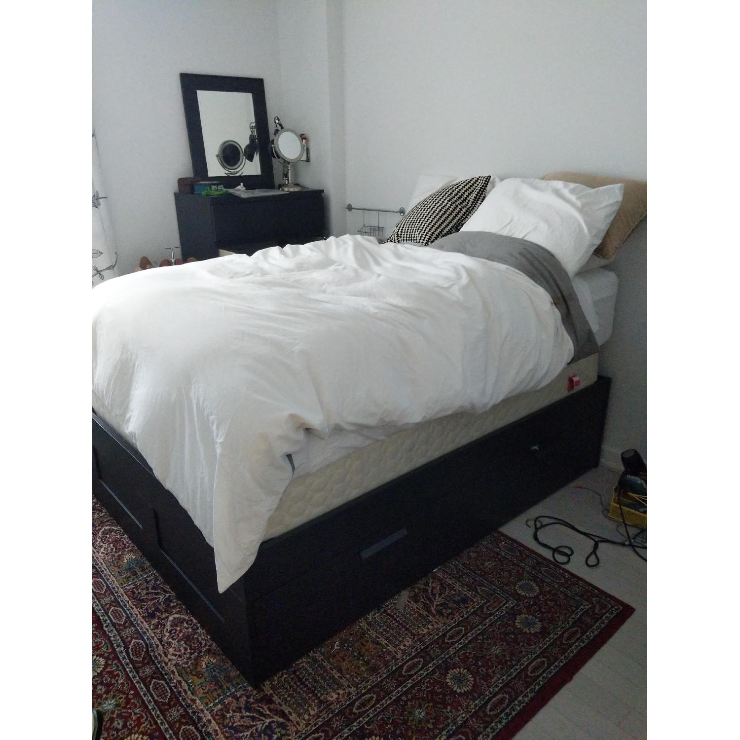 Ikea Brimnes Full Storage Bed Frame - image-1