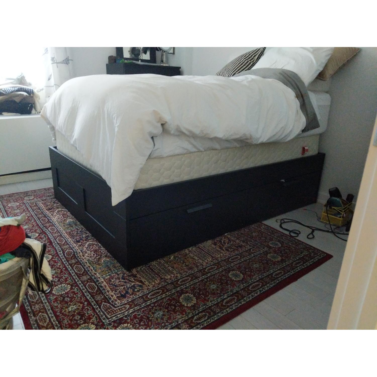 Ikea Brimnes Full Storage Bed Frame - image-2