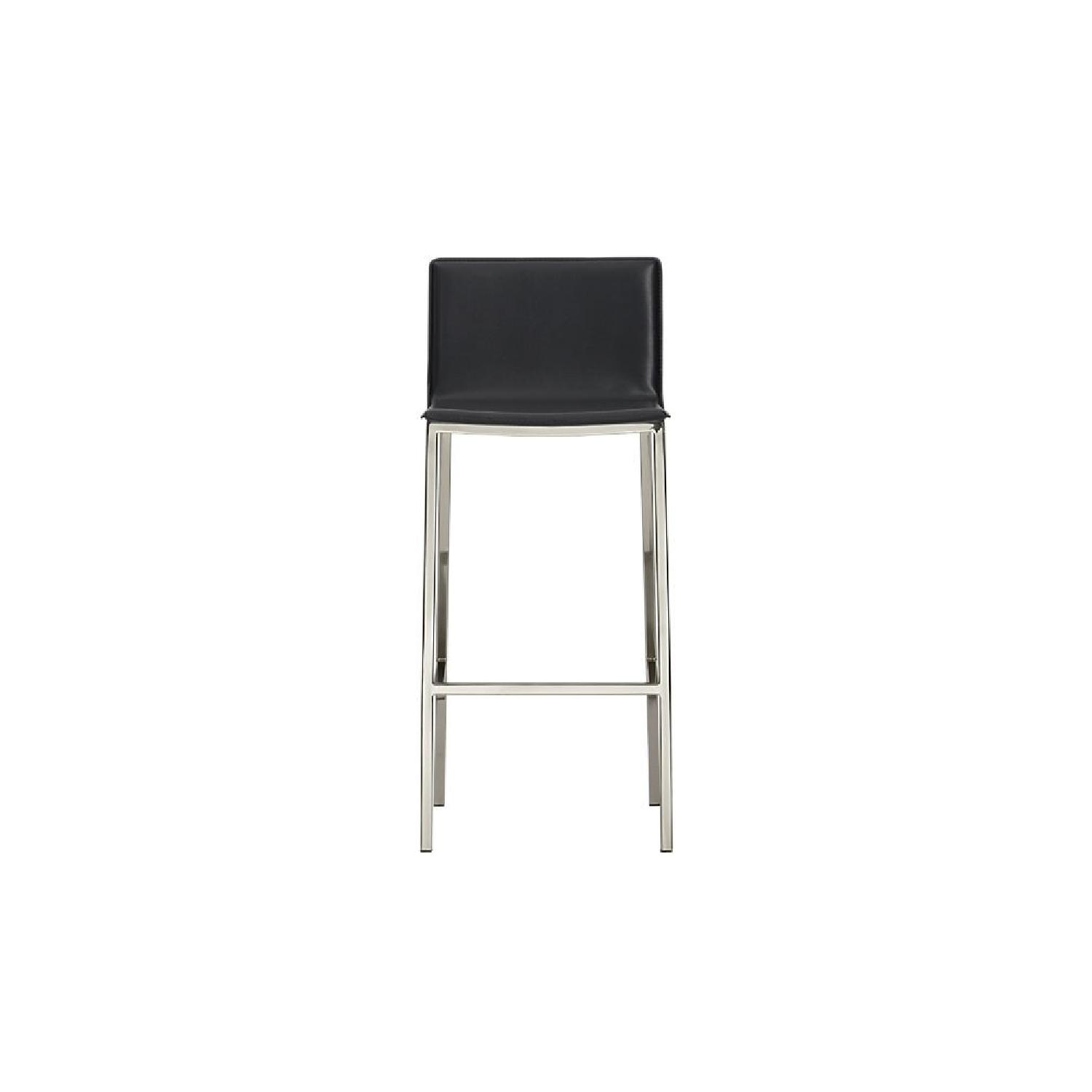 CB2 Phoenix Carbon Grey Bar Stools - image-0