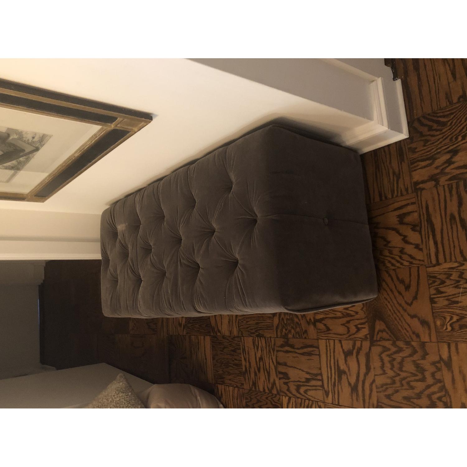 Custom Velvet Tufted Ottoman - image-2