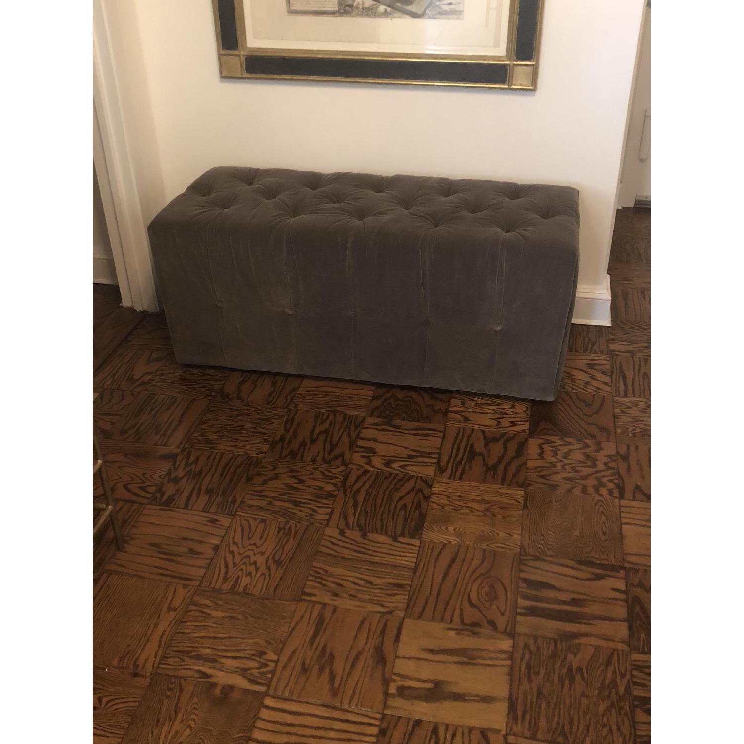 Custom Velvet Tufted Ottoman - image-3