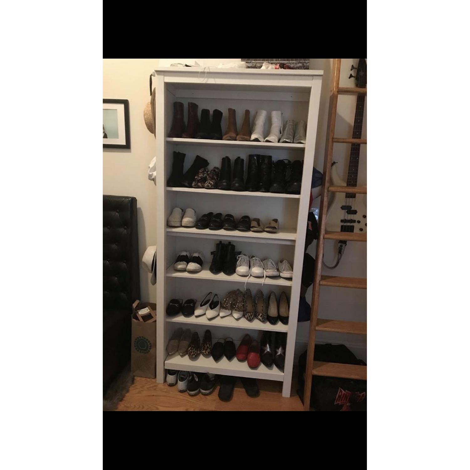 White Bookcase/Shoe Rack - image-3