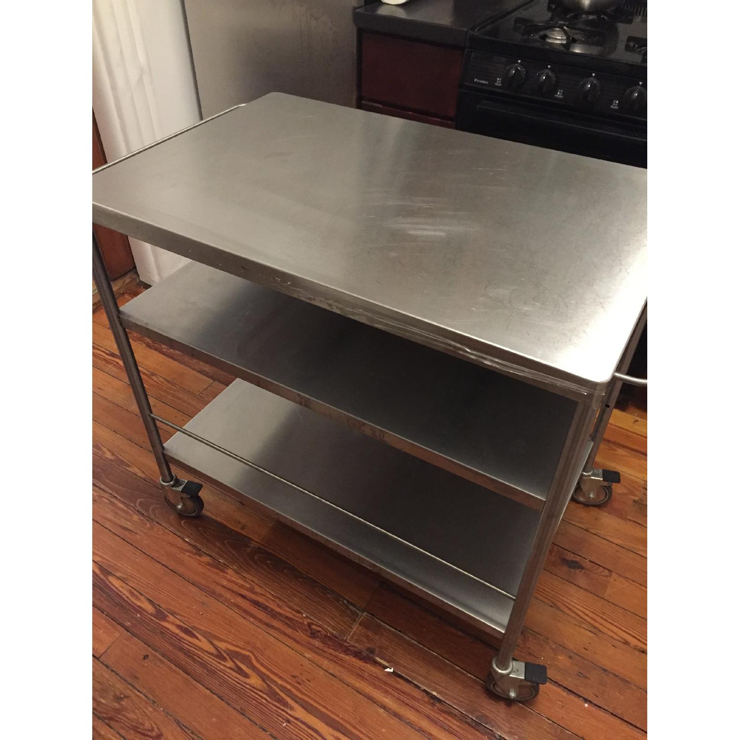 Stainless Steel Portable Kitchen Island - image-1