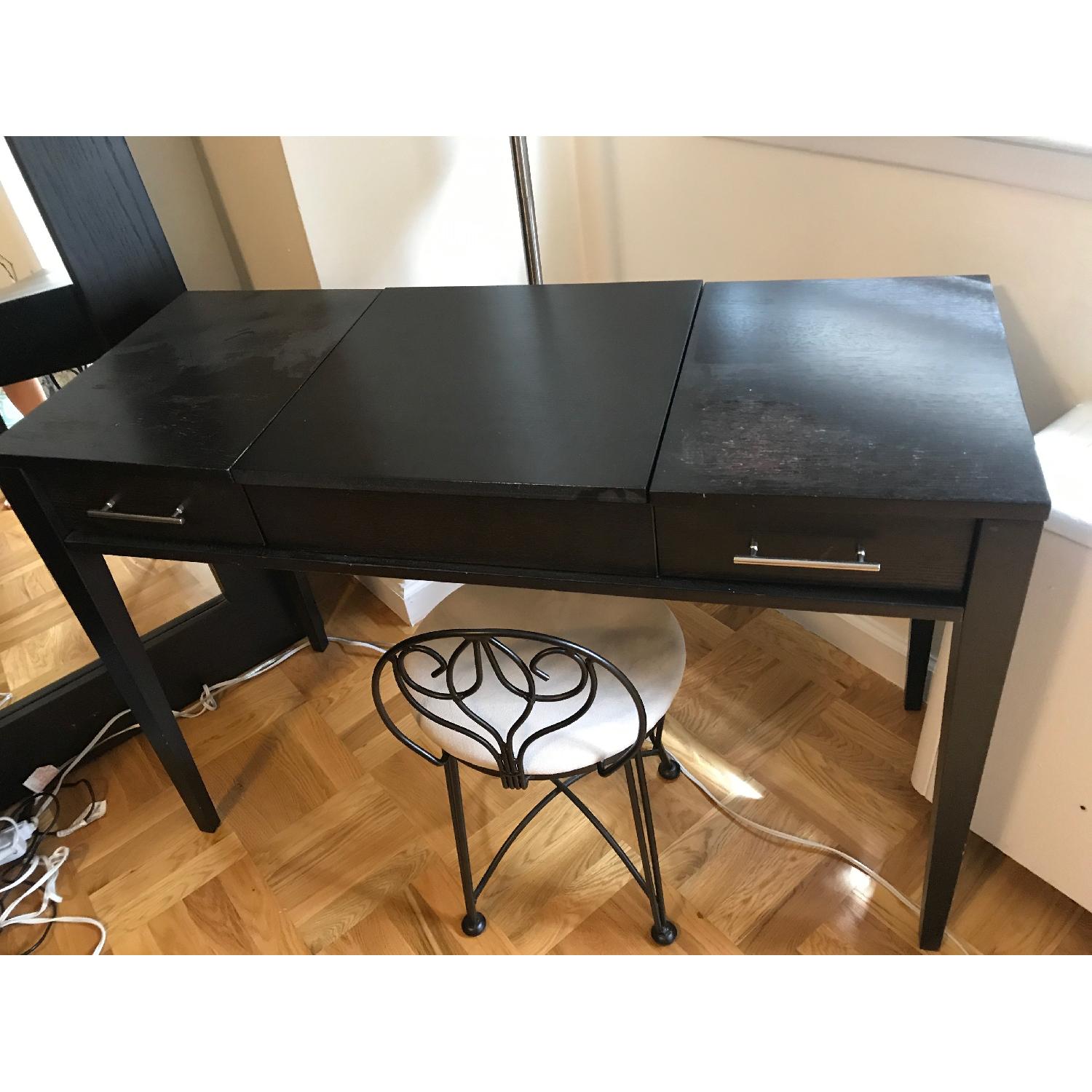West Elm Narrow-Leg Vanity in Chocolate - image-1