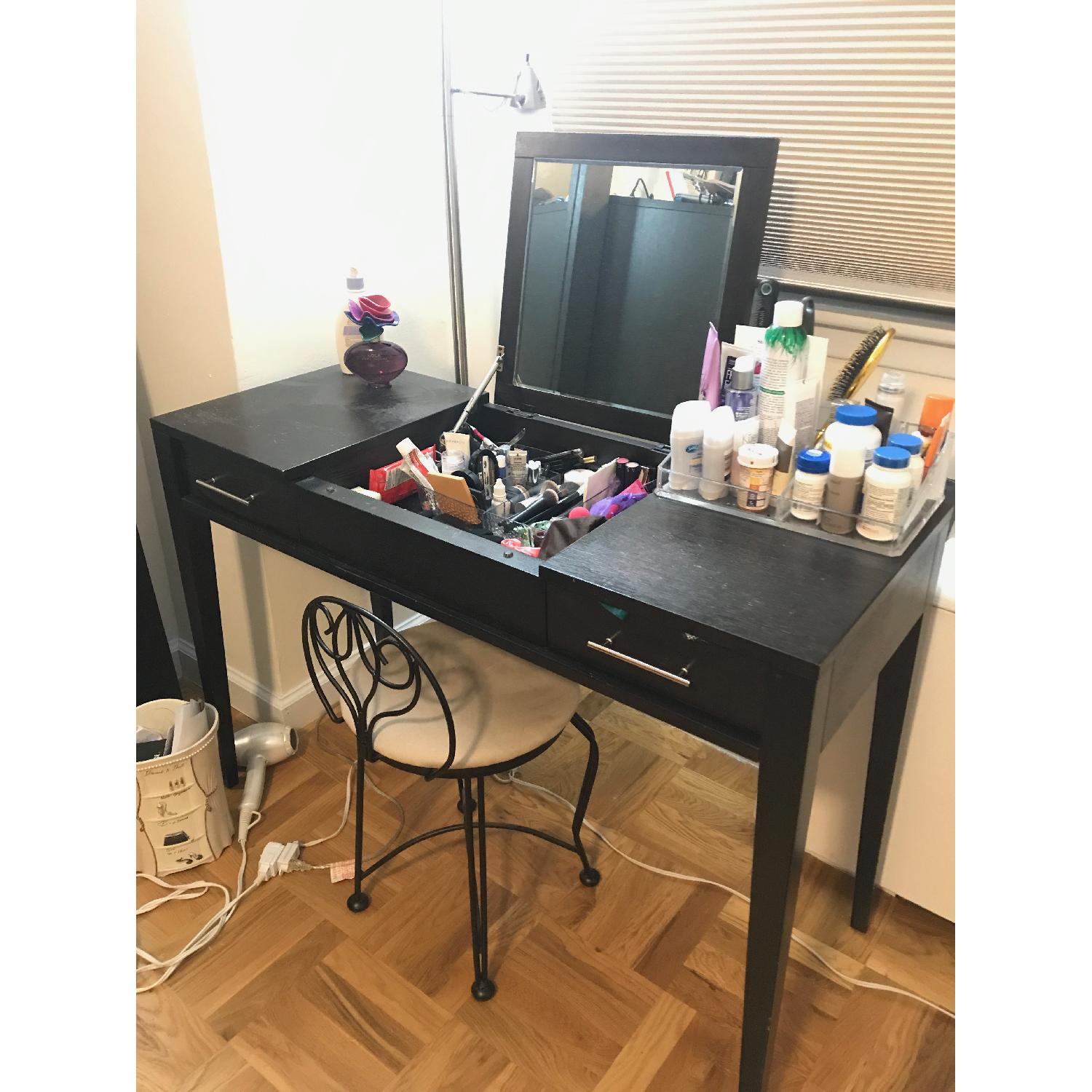 West Elm Narrow-Leg Vanity in Chocolate - image-3