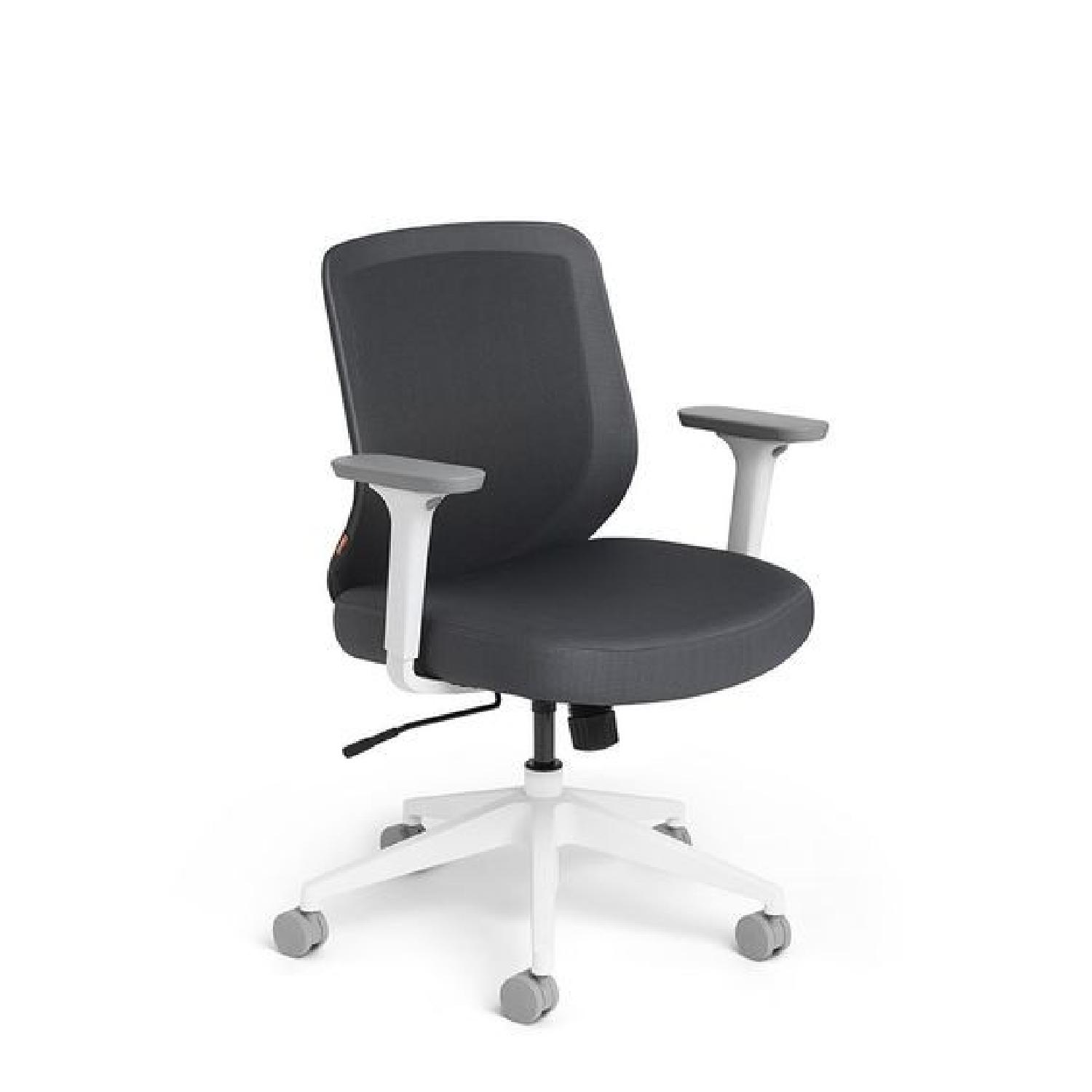 Poppin Grey Swivel Desk Chair - image-0
