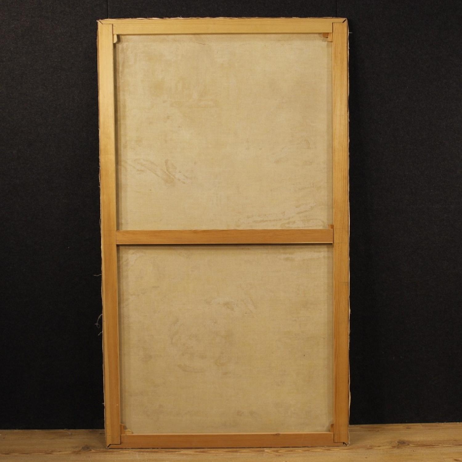 Antique Italian Landscape Painting Oil On Canvas - image-9