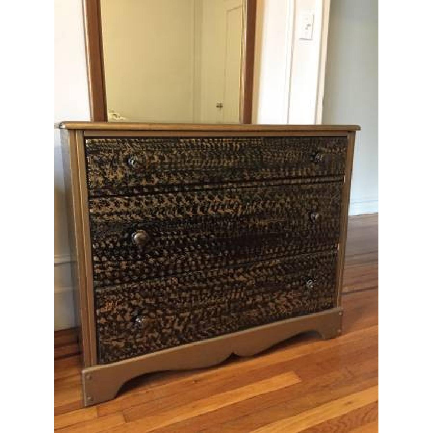 sequin gold dress long Chest / Dresser, Green and Gold Florentine, 2 Drawer, Vintage / Antiqu– Old  Europe Antique Home Furnishings main image 0
