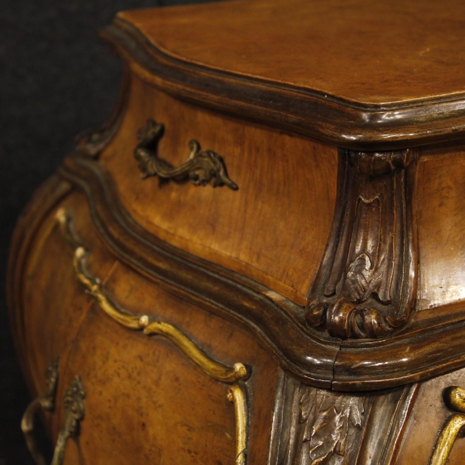 Italian in Elm Burl & Oak Wooden Bedside Tables - image-10