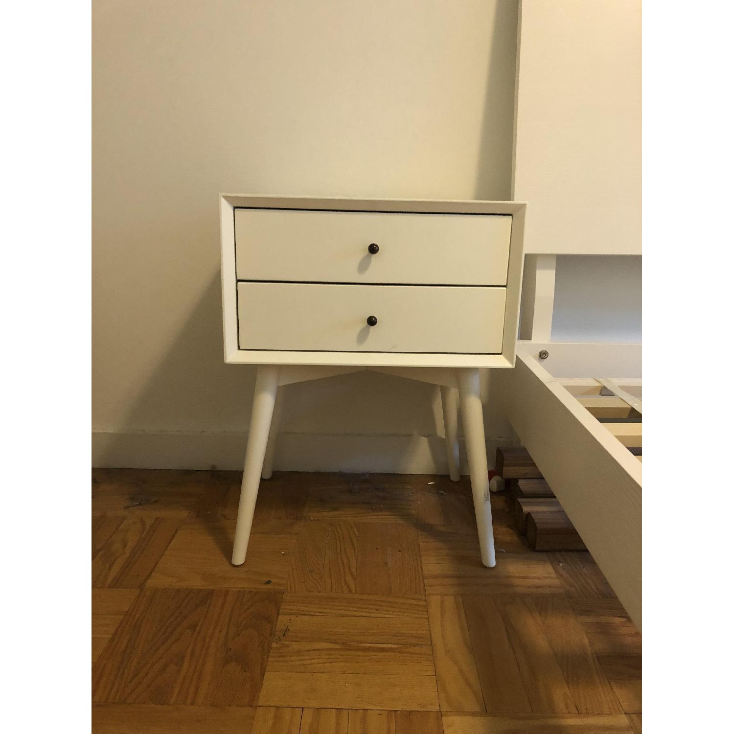 West Elm MidCentury Nightstands in White AptDeco