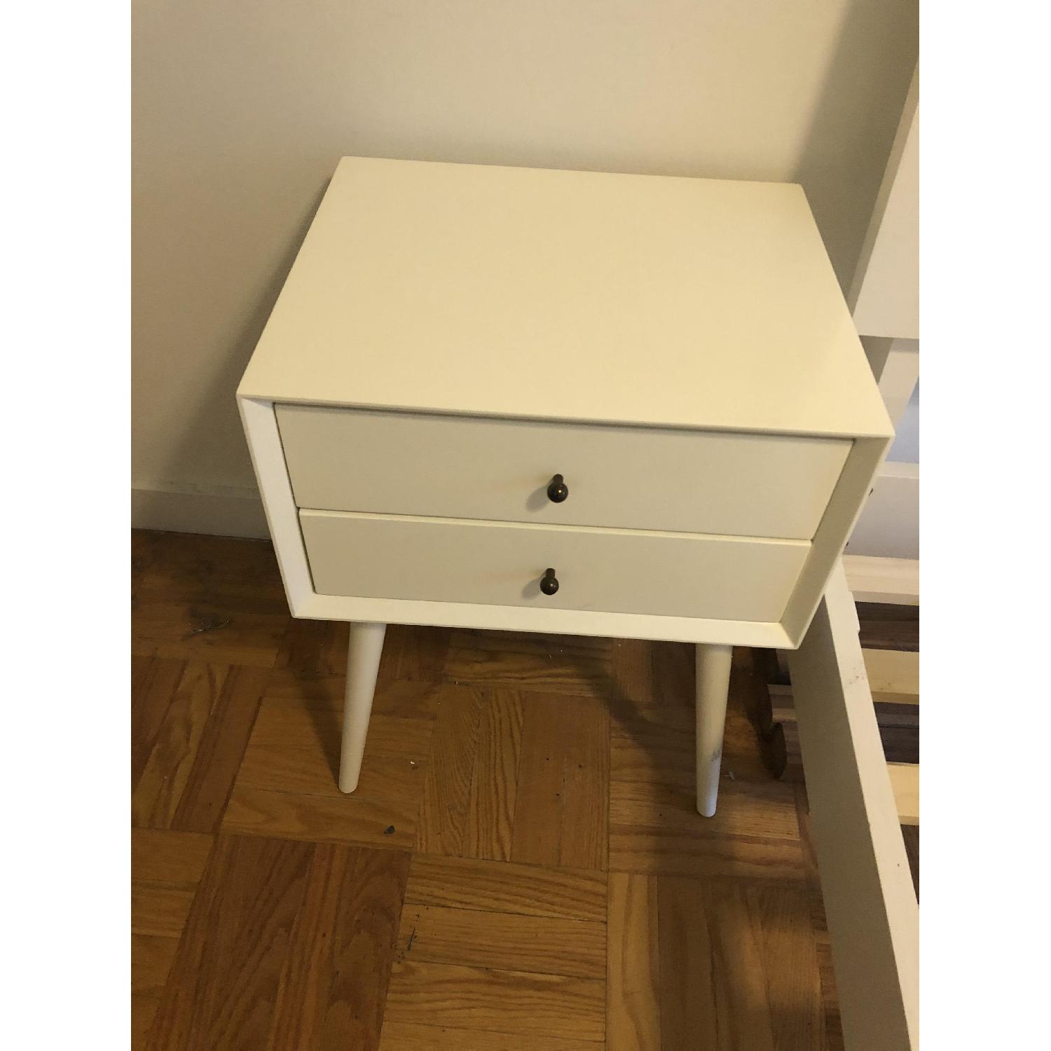 West Elm MidCentury Nightstands in White AptDeco
