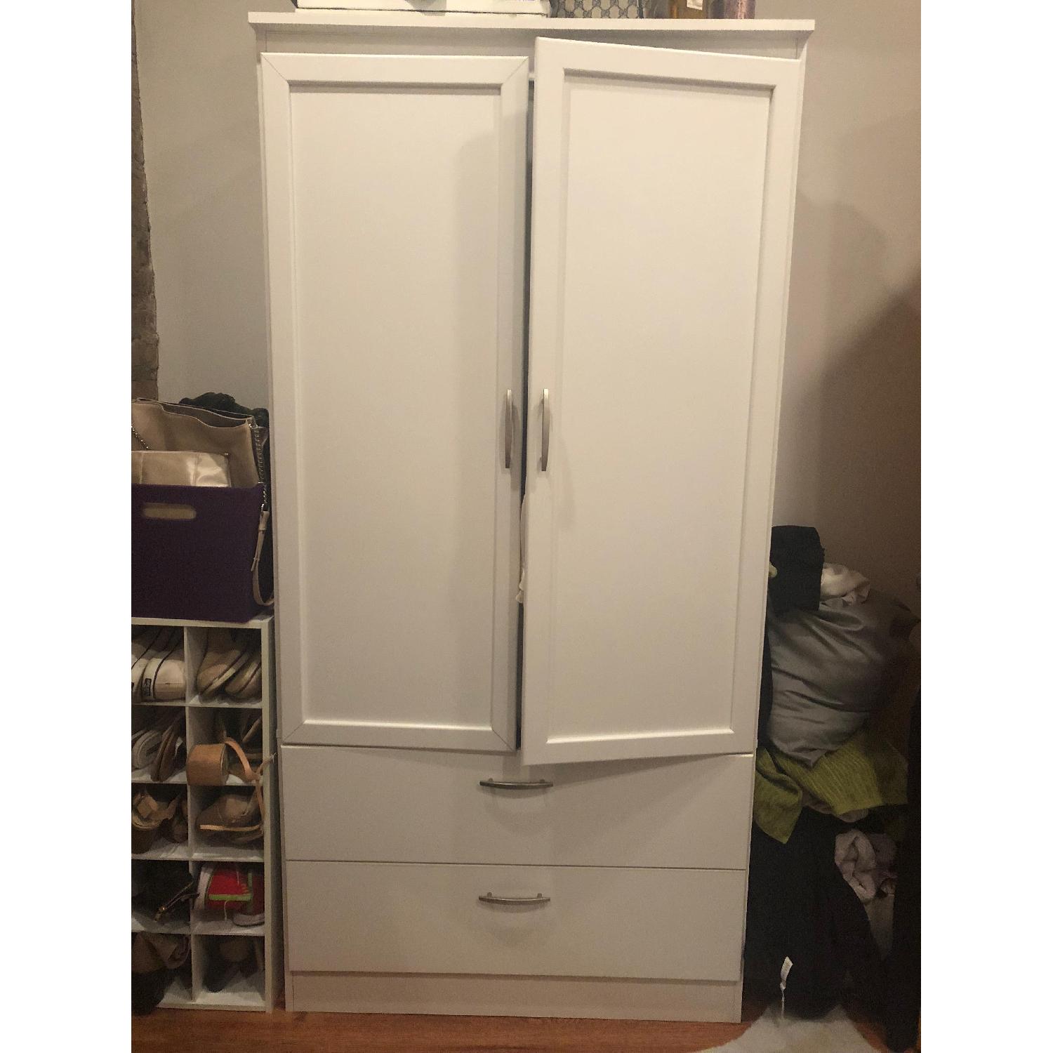 Joss & Main White Armoire - image-2
