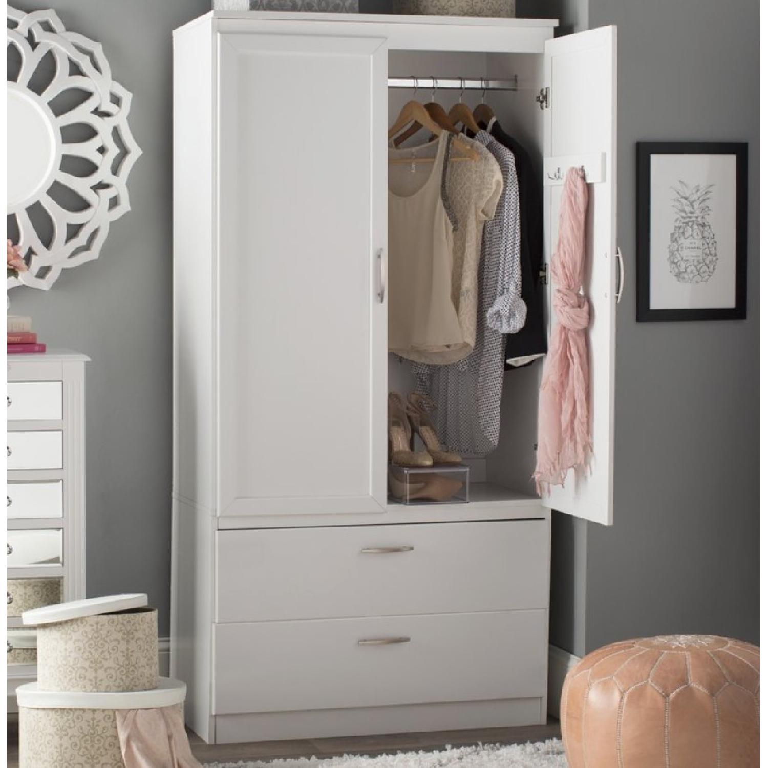 Joss & Main White Armoire - image-3