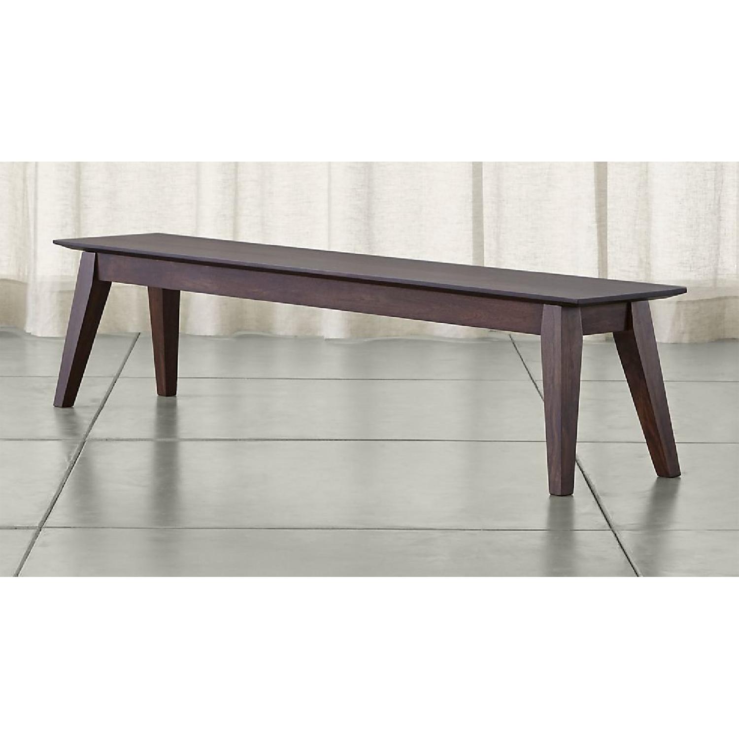 Crate & Barrel Steppe Solid Wood Dining Bench - image-1