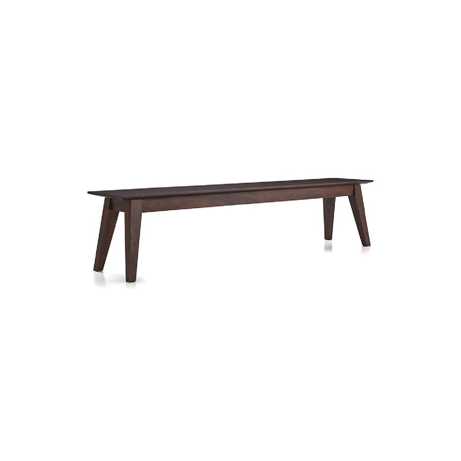 Crate & Barrel Steppe Solid Wood Dining Bench - image-0