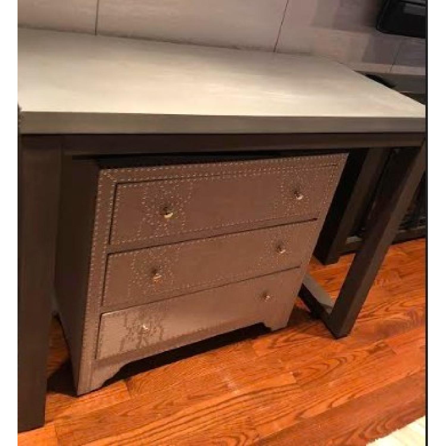 CB2 Stern Metal Counter Bar Table - image-3