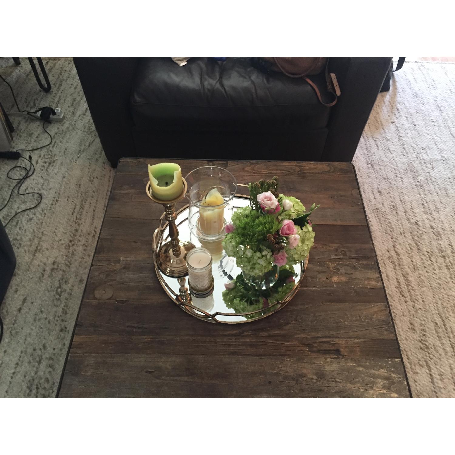 Restoration Hardware Dutch Industrial Square Coffee Table - image-3