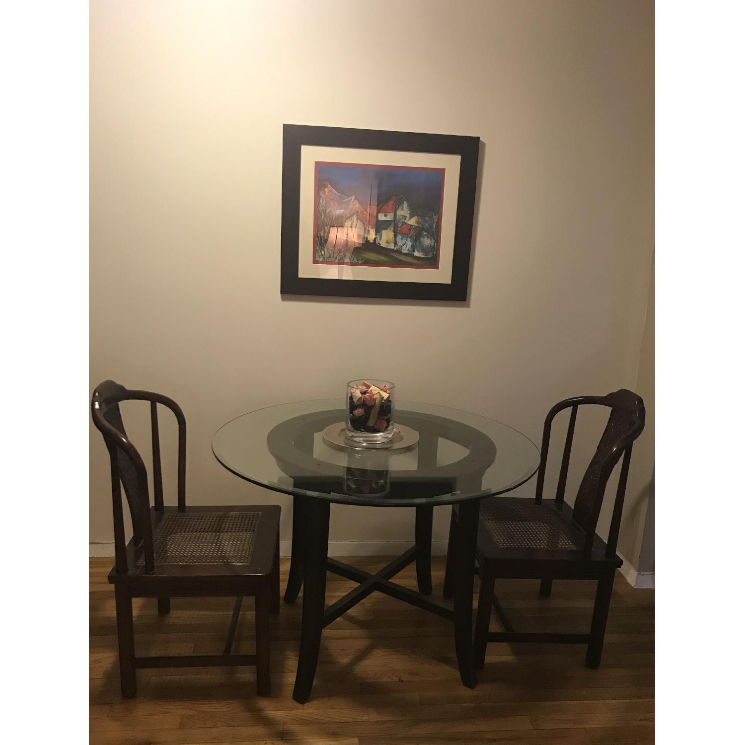 Crate & Barrel Halo Round Dining Table - image-2