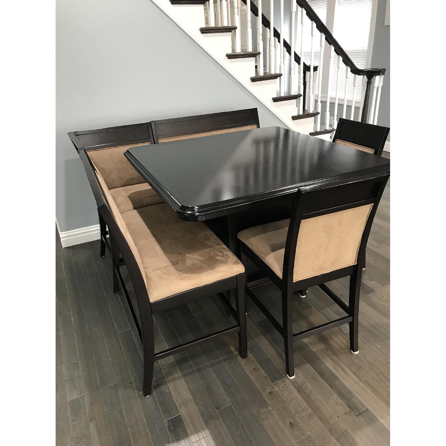 Ashley Brown & Beige 5-Piece Dining Set - image-2