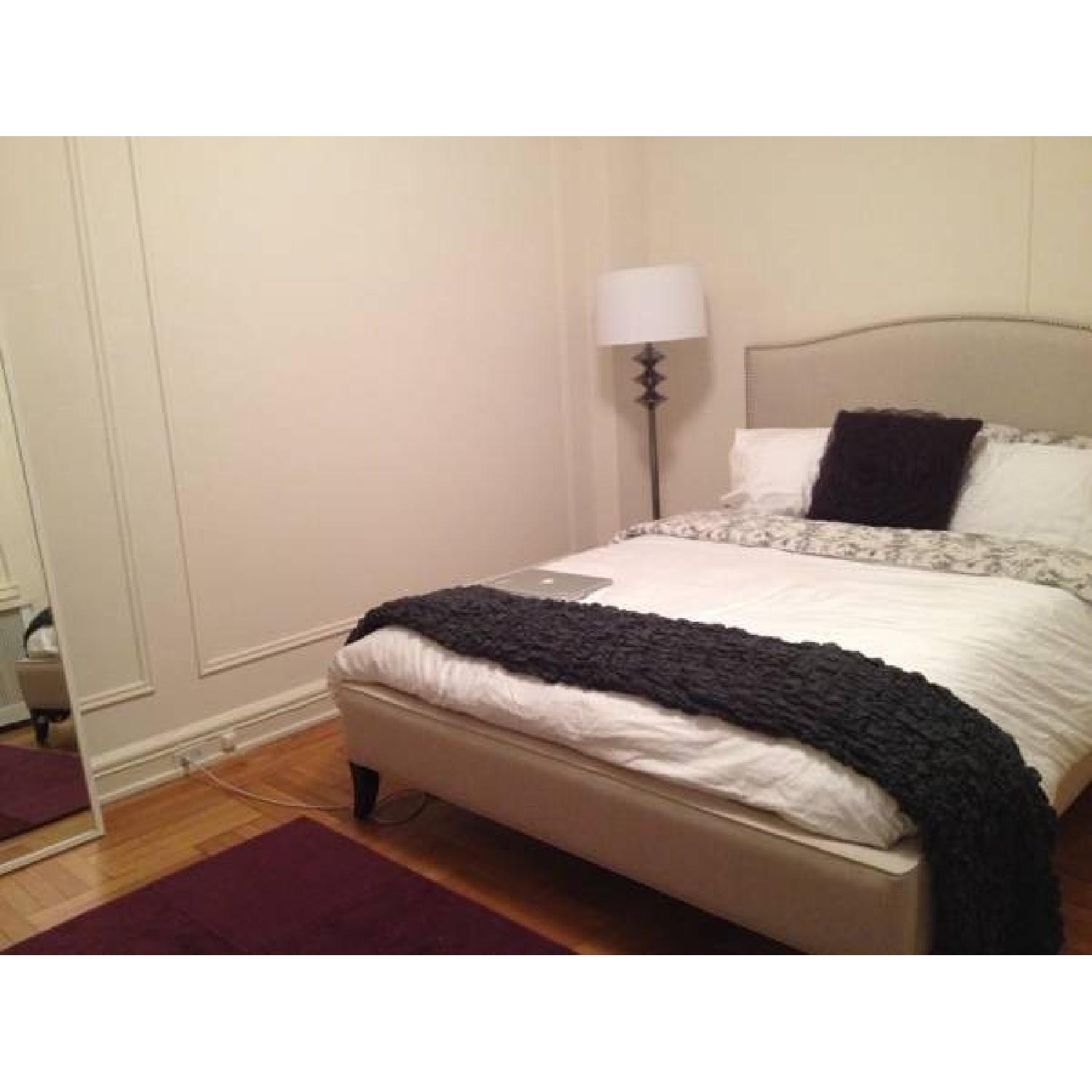 Crate & Barrel Colette Upholstered Bed - image-2