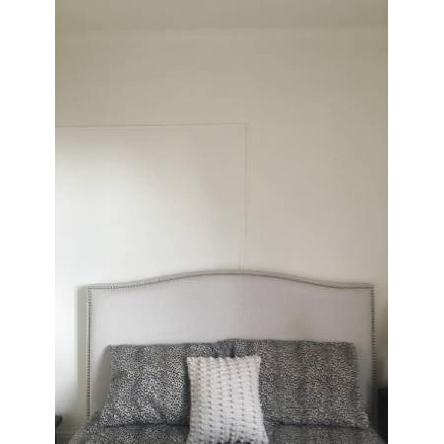 Crate & Barrel Colette Upholstered Bed - image-3